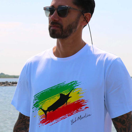 T-Shirt Rasta Flag White