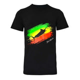 T-Shirt Rasta Flag Black