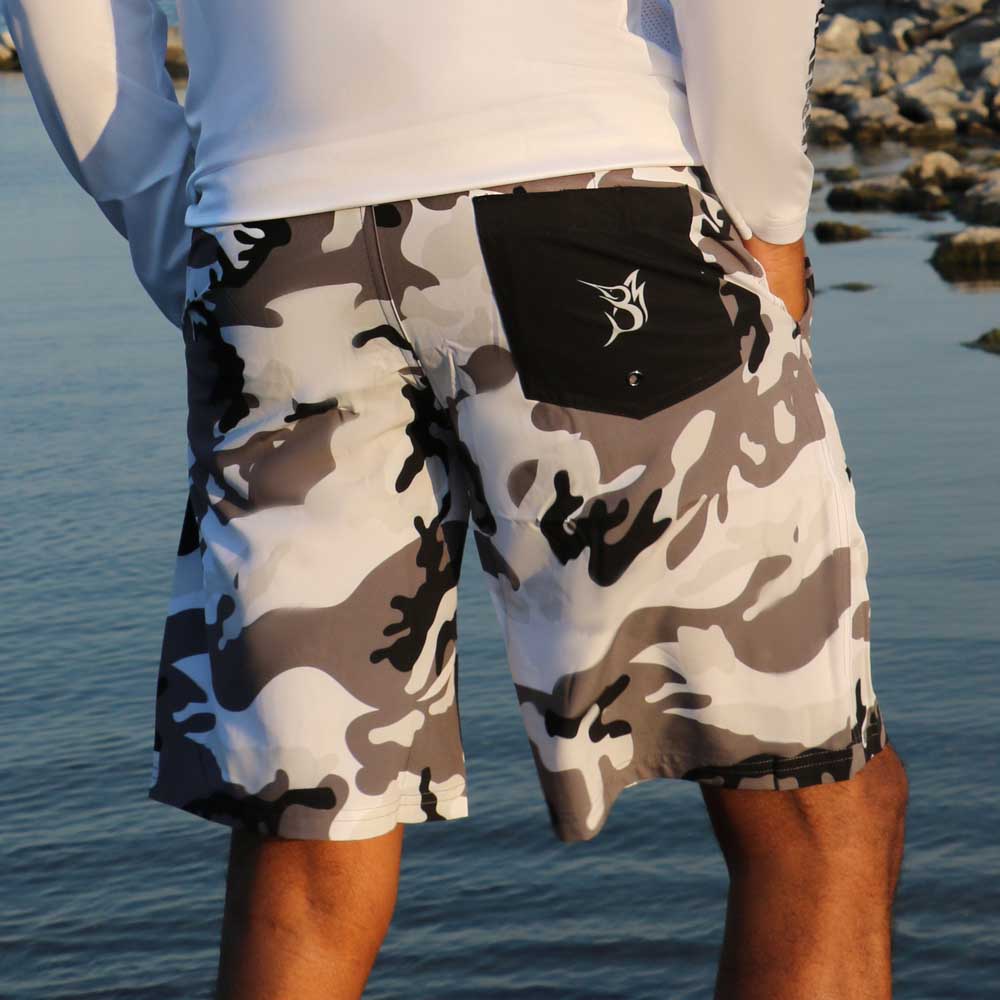 Board Short Bob Camo Grey