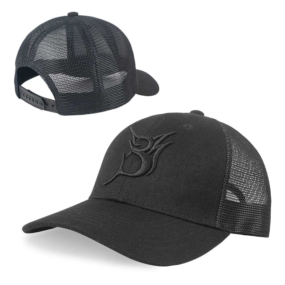 Baseball Hat Black - Black on Black